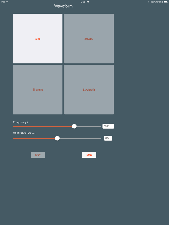 Screenshot #4 pour Physics Toolbox Tone Generator