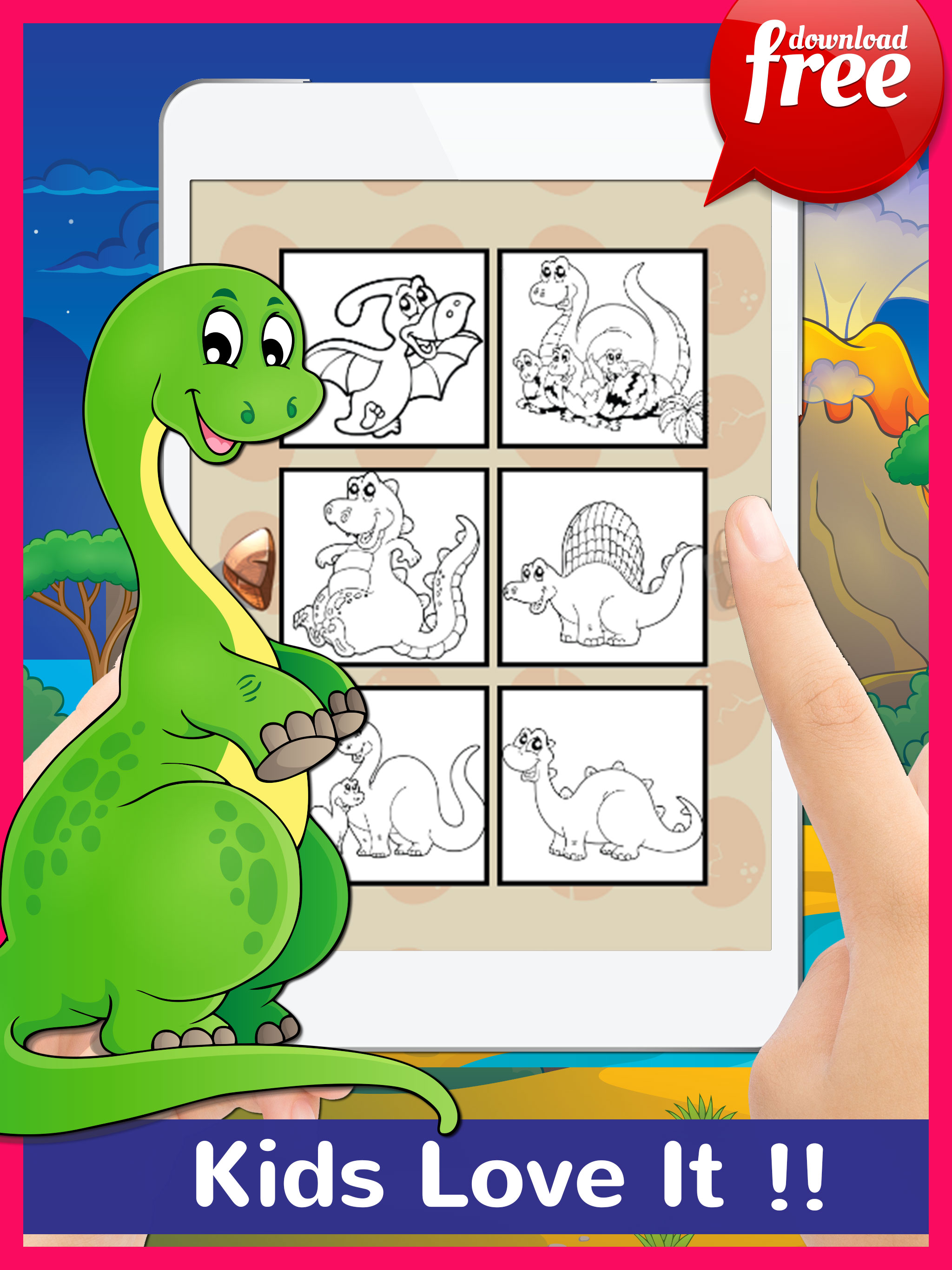 DinoArt Dinosaurs Coloring Book For Kids & Toddler screenshot 10