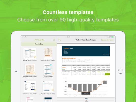Screenshot #4 pour Modèles pour Numbers Professional
