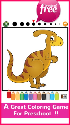 DinoArt Dinosaurs Coloring Book For Kids & Toddler(圖2)-速報App