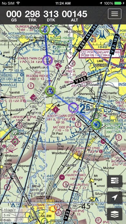 SkyCharts XC EFB geo-referenced plates and charts