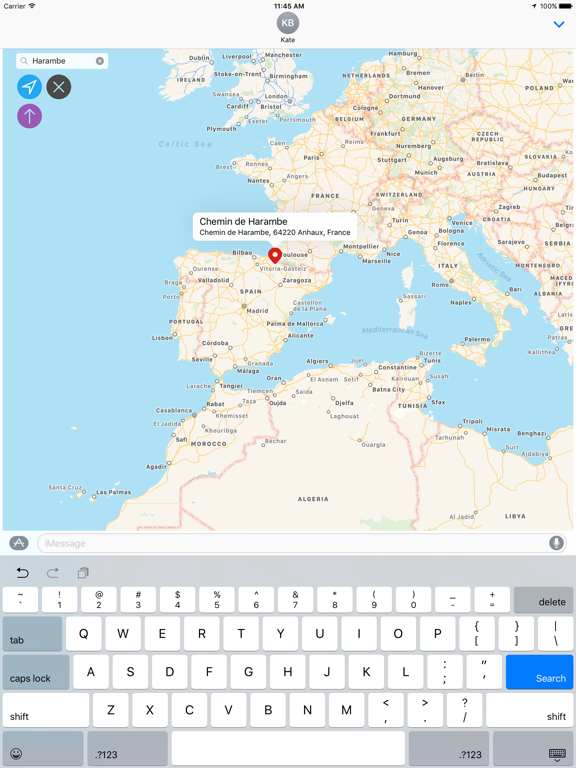 Screenshot #5 pour MapMap - Share locations & maps for iMessage