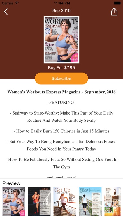 Women’s Workout Express Magazine