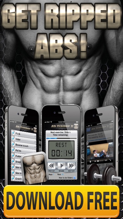 Ab Trainer X FREE+ Six-Pack Abs Exercises Workouts screenshot