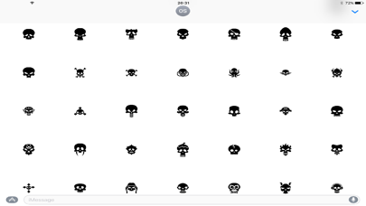 Skulls Stickers for iMessage Screenshot 1