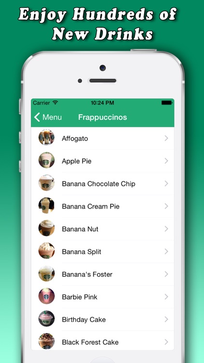Secret Menu for Starbucks.