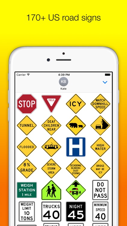 US Road Signs for iMessage