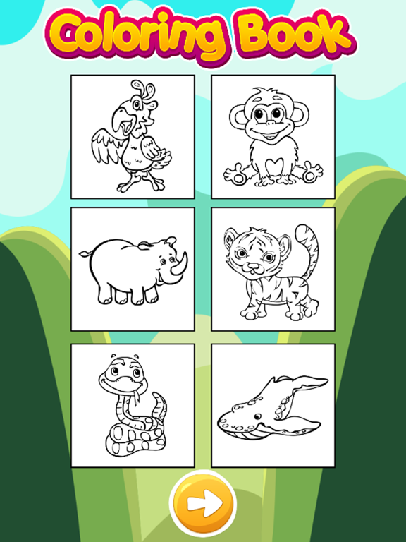 Animals Coloring Pages for Kids Boys & Girls iPad screenshot