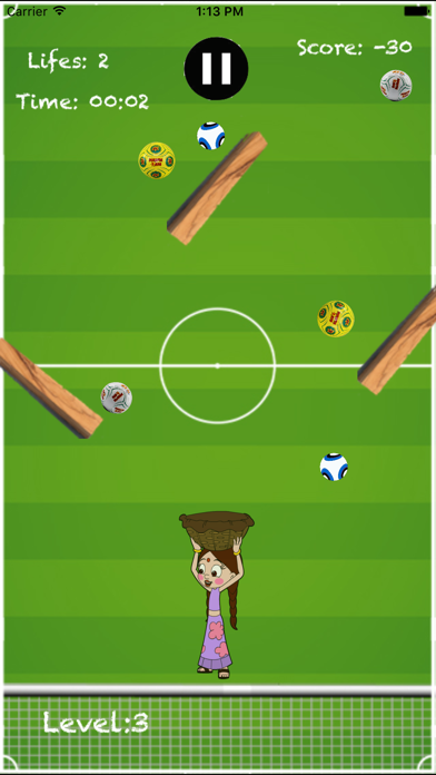 Screenshot #2 pour Chhota Bheem & Mighty Raju-Catch the Football Game