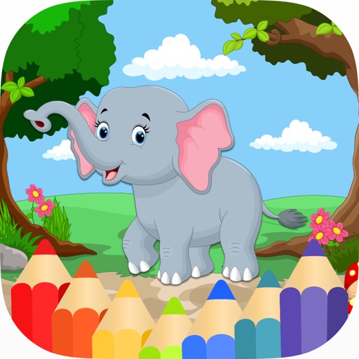 Animals Coloring Pages for Kids Girls & Boys HD iOS App