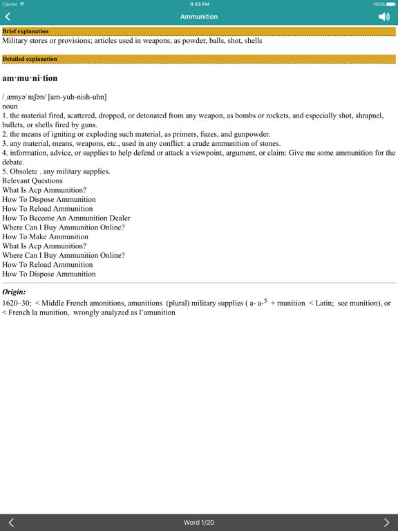 Screenshot #4 pour IELTS Vocabulary: 600 Academic Words In 30 Days