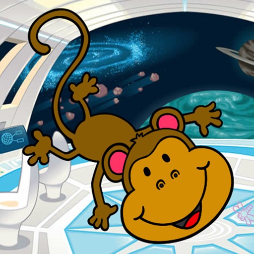 Monkey in the Galaxy -Free Icon