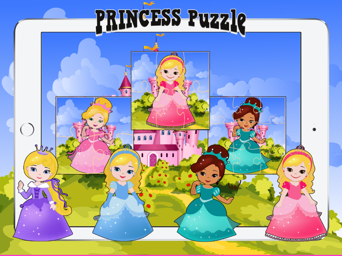 Play Fairy  Princess Cartoon Jigsaw Puzzle Kids