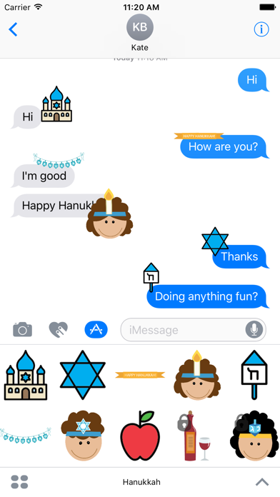 Hanukkah Sticker Set Screenshot 1 - AppWisp.com Hanukkah Sticker Set Screenshot 1 - AppWisp.com