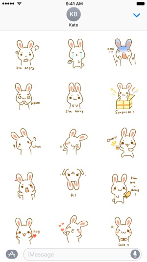 Funny Bunny − NHH Stickers(圖3)-速報App