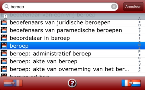 Juridisch woordenboek Nederlands <-> Frans screenshot 4