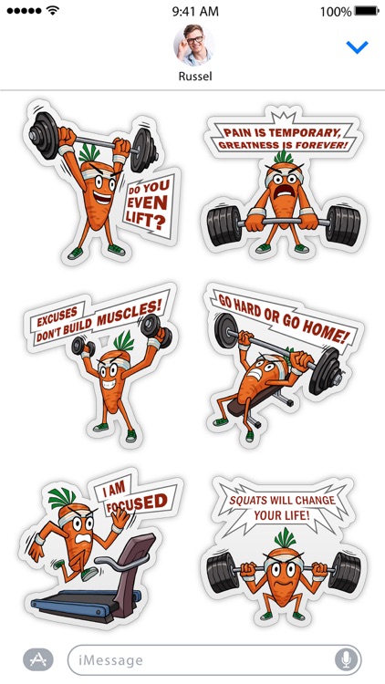 Motivational Gym Carrot screenshot-3