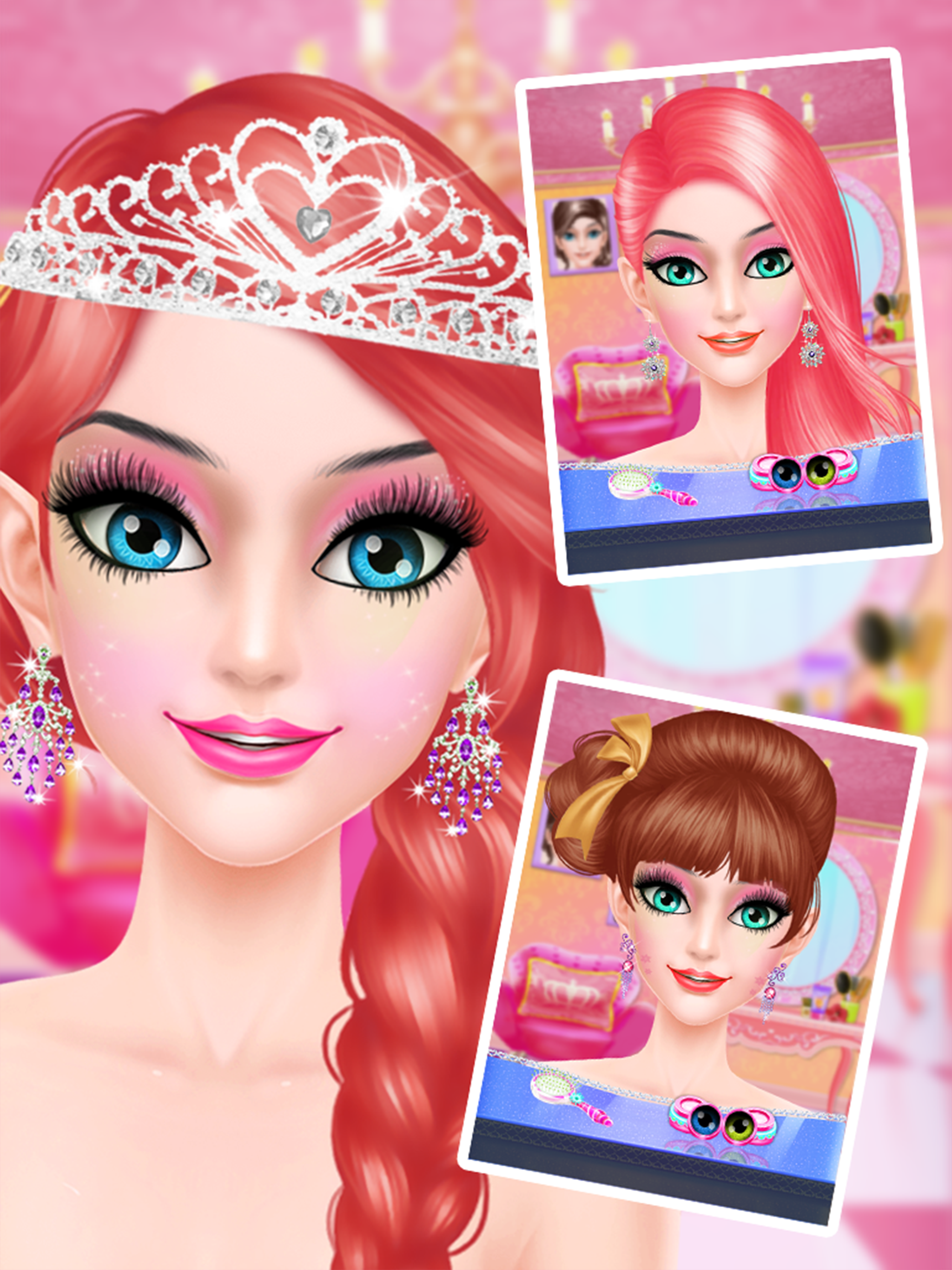 Princess salon Makeup,Dressup& Makeover Girls Game screenshot 8