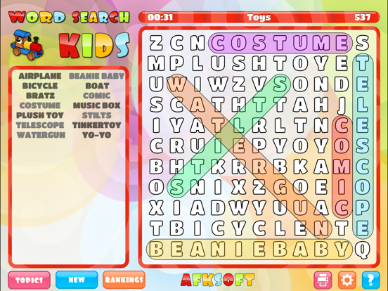 Screenshot #6 pour WordSearch Kids HD