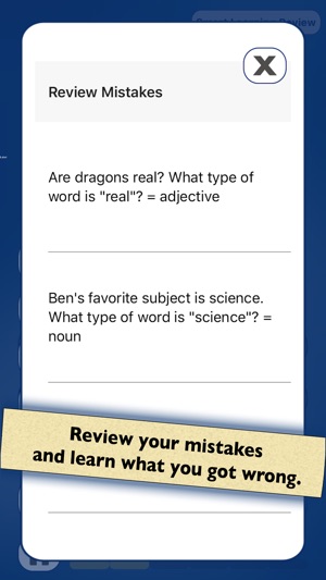 of parts b review answers identifying speech Types the Grammar Store App on Quiz â€ŽWord