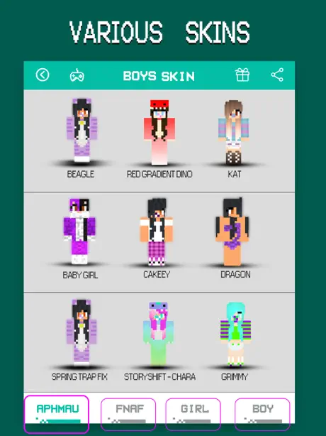 Baby Skins - Aphmau & FNAF Daycare Minecraft PE