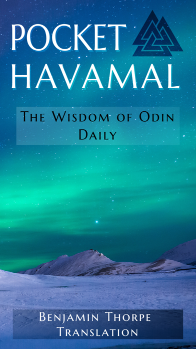 Pocket Havamal - Daily Asatru Meditations of Wisdom from Odin - Thorpe Translationのおすすめ画像1