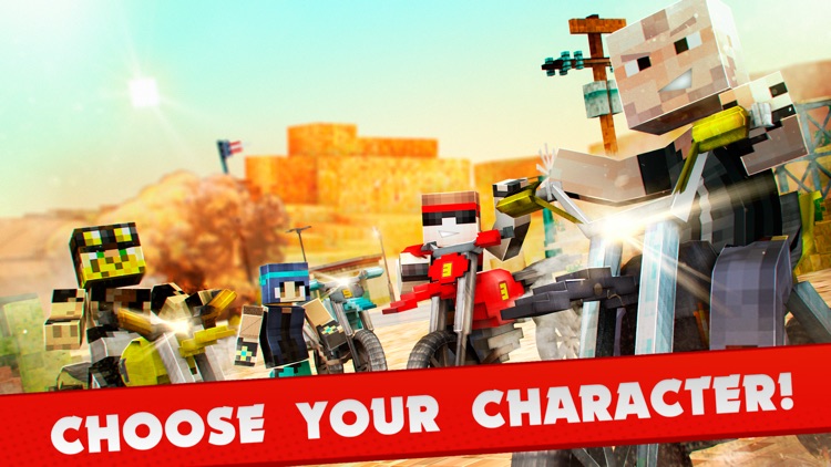 Dirt Bikes Craft Survival. Shooting Motorcross Race For Boys Free screenshot-3