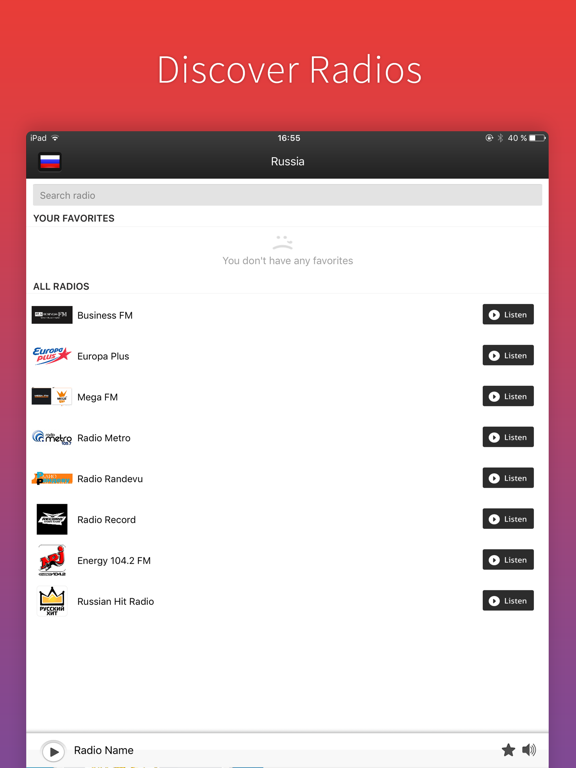 Screenshot #4 pour Radio Russia - Радио России - radios RU