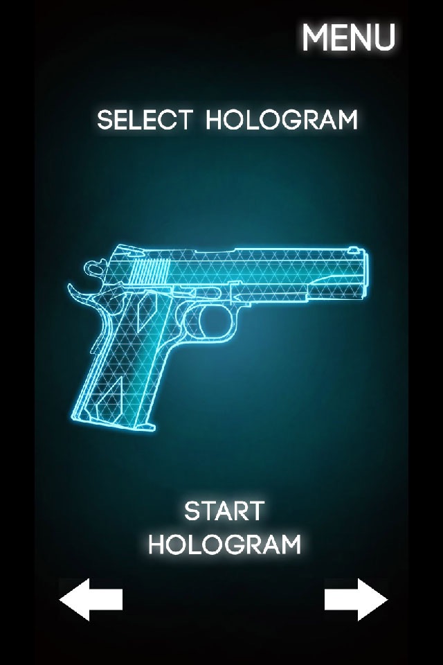 Hologram Gun 3D Simulator screenshot 2