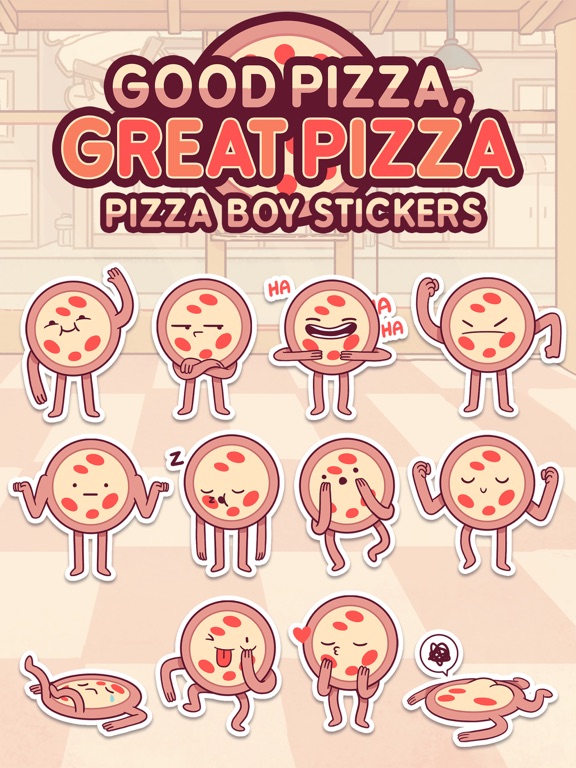 Screenshot #4 pour Pizza Boy Stickers by Good Pizza Great Pizza