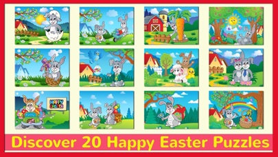 Screenshot #1 pour Happy Easter Jigsaw Puzzles Free For Toddlers & Me