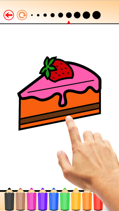 カップケーキのぬりえHDは：、子供のための無料ゲームを描画し、ケーキを着色することを学びますのおすすめ画像1
