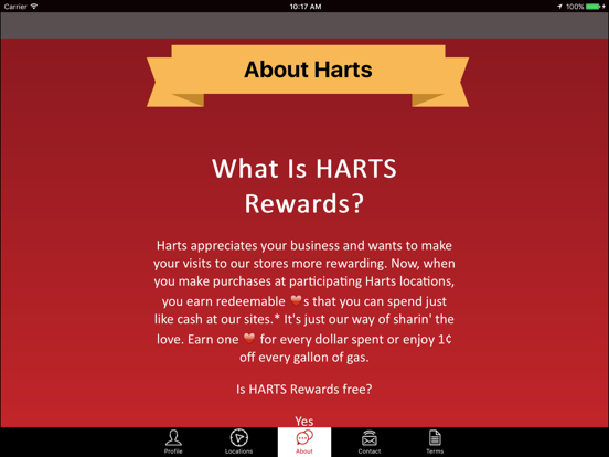 Harts Gas and Food iPad screenshot