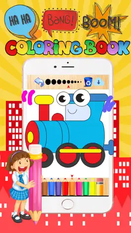 Game screenshot Vehicle coloring book free crayon games for kids apk