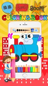 Vehicle coloring book free crayon games for kids screenshot #2 for iPhone