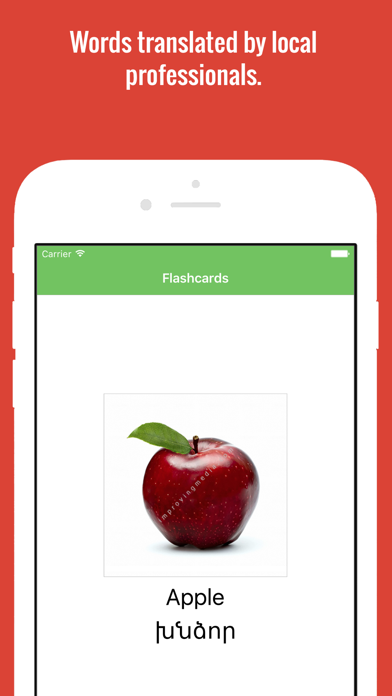 Screenshot #1 pour Armenian Flashcards with Pictures Lite