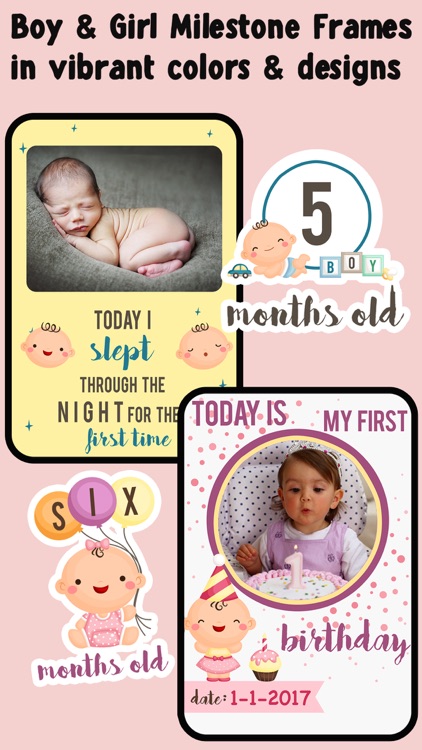 Baby Milestone Frames & Baby Photo Editor