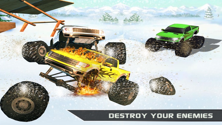4x4 Monster Truck Race: Russian Snow Driving Game screenshot-3