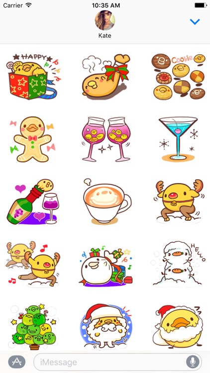 Yelly Xmas The Chicken Stickers