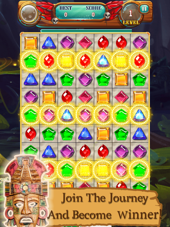Jewel Ultimate - Match 3 Puzzle Jewels Garden Free iPad screenshot 4 - Games app