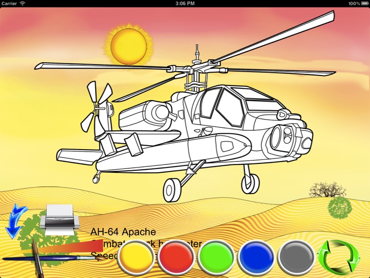 Helicopters - coloring book screenshot-3