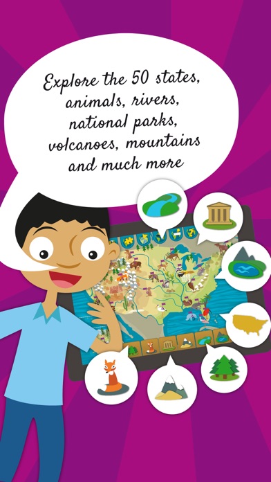 Kids US Atlas - United States Geography Gamesのおすすめ画像2