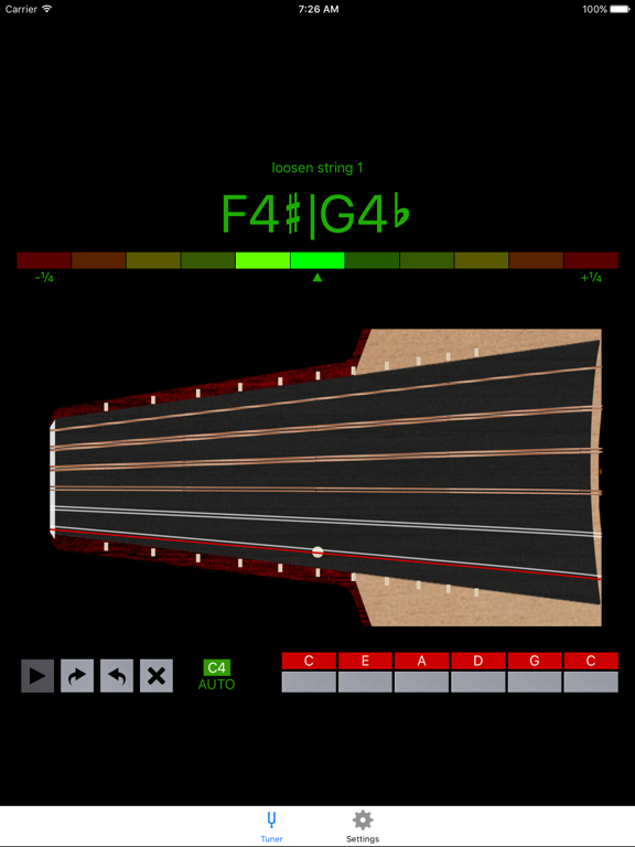 Oud Tuner Pro iPad screenshot 4 - Music app