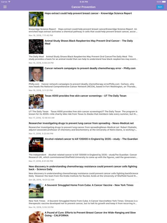 Screenshot #6 pour Cancer Research News & Prevention Info Free