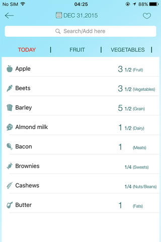 DASH Diet Food Tracker screenshot 2