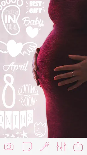 Pregnancy & Baby Milestone Photos screenshot 1
