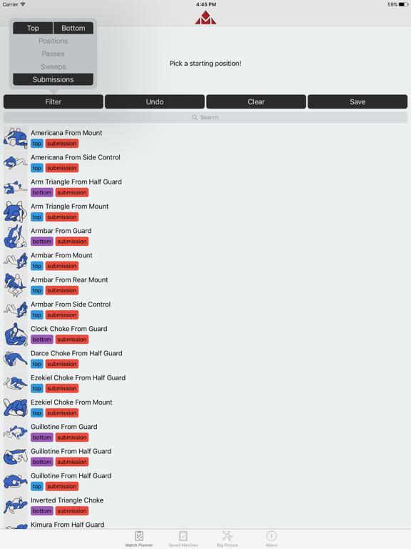 Screenshot #4 pour Matnet Jiu-Jitsu Database
