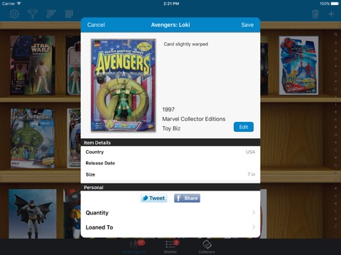 Action Figures Toys Collector for iPad screenshot 2