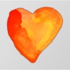 Beautiful Watercolor Heart Stickers app icon - Stickers app for iPhone