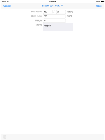 Screenshot #5 pour Journal de sang